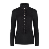 Black Long Sleeve Tudor Shirt - Horzehoods5060521421598