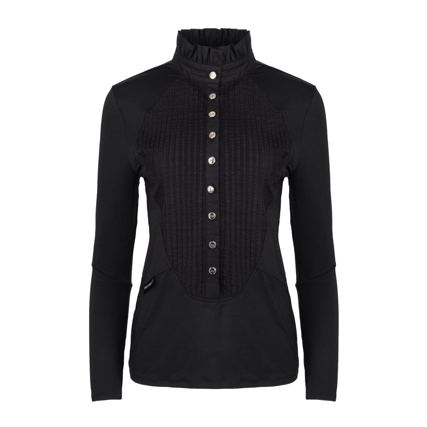 Black Long Sleeve Tudor Shirt - Horzehoods5060521421598