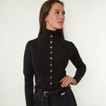 Black Long Sleeve Tudor Shirt - Horzehoods5060521421598