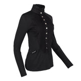 Black Long Sleeve Tudor Shirt - Horzehoods5060521421598