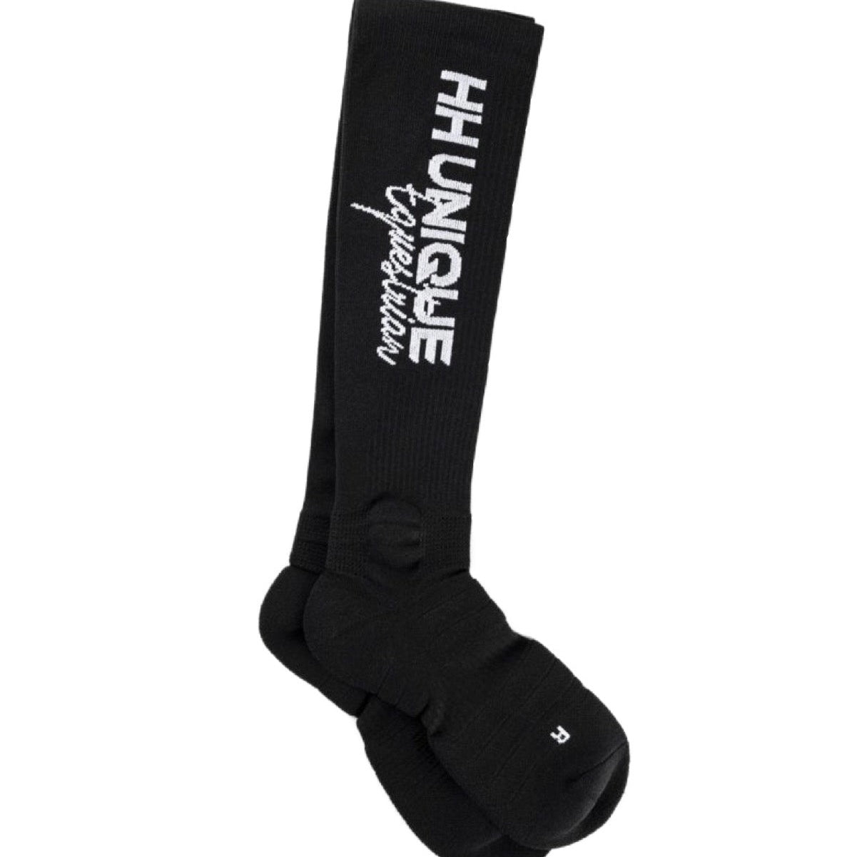 Black Ribbed Performance Riding Socks - Horzehoods5060521424285