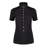 Black Short Sleeve Tudor Shirt - Horzehoods5056725005412