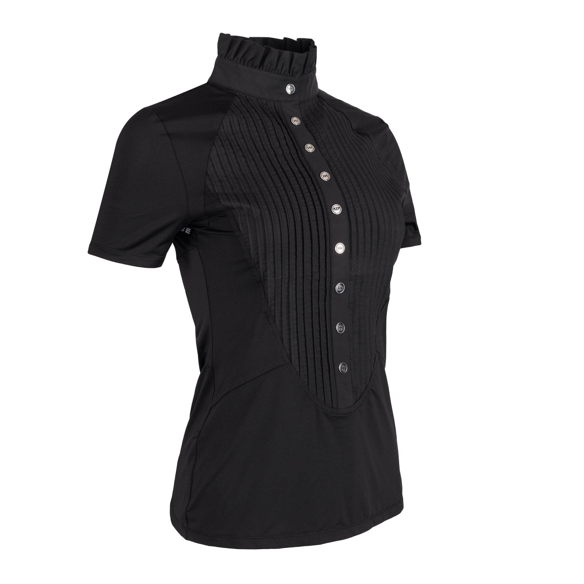 Black Short Sleeve Tudor Shirt - Horzehoods5056725005412