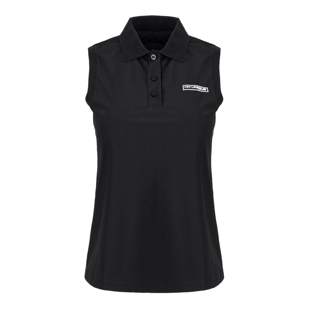 Black Tech Sleeveless Polo - Horzehoods5056725004804