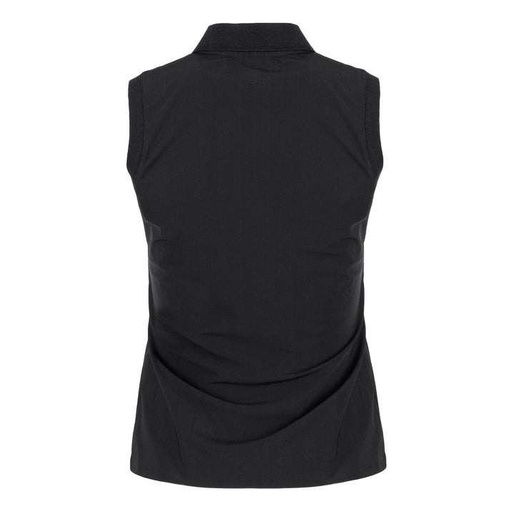 Black Tech Sleeveless Polo - Horzehoods5056725004804