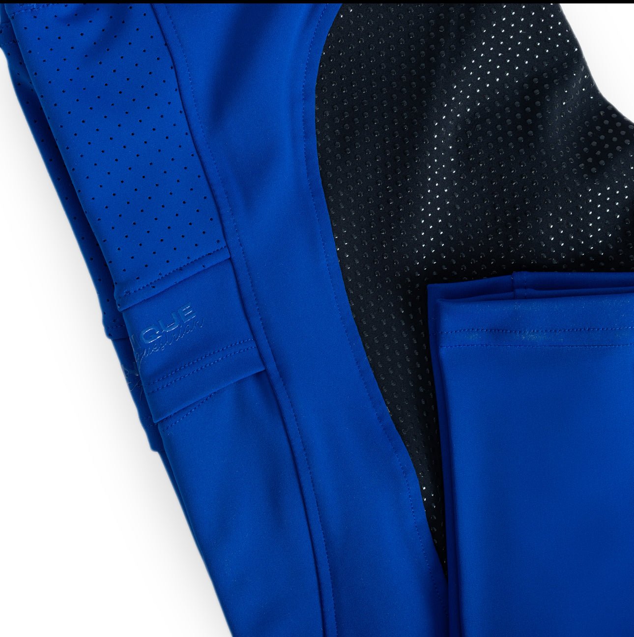 Blue & Black Seat V - Seam Air2 Riding Leggings - Breathable Equestrian Tights - Horzehoods5056725016517
