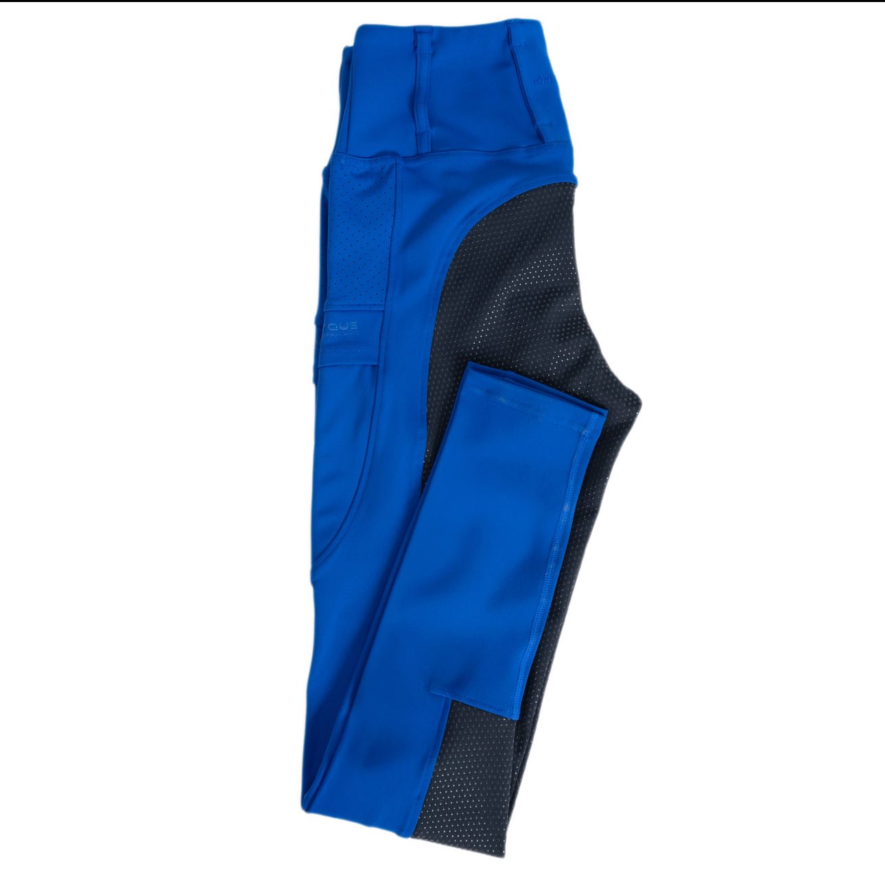 Blue & Black Seat V - Seam Air2 Riding Leggings - Breathable Equestrian Tights - Horzehoods5056725016517
