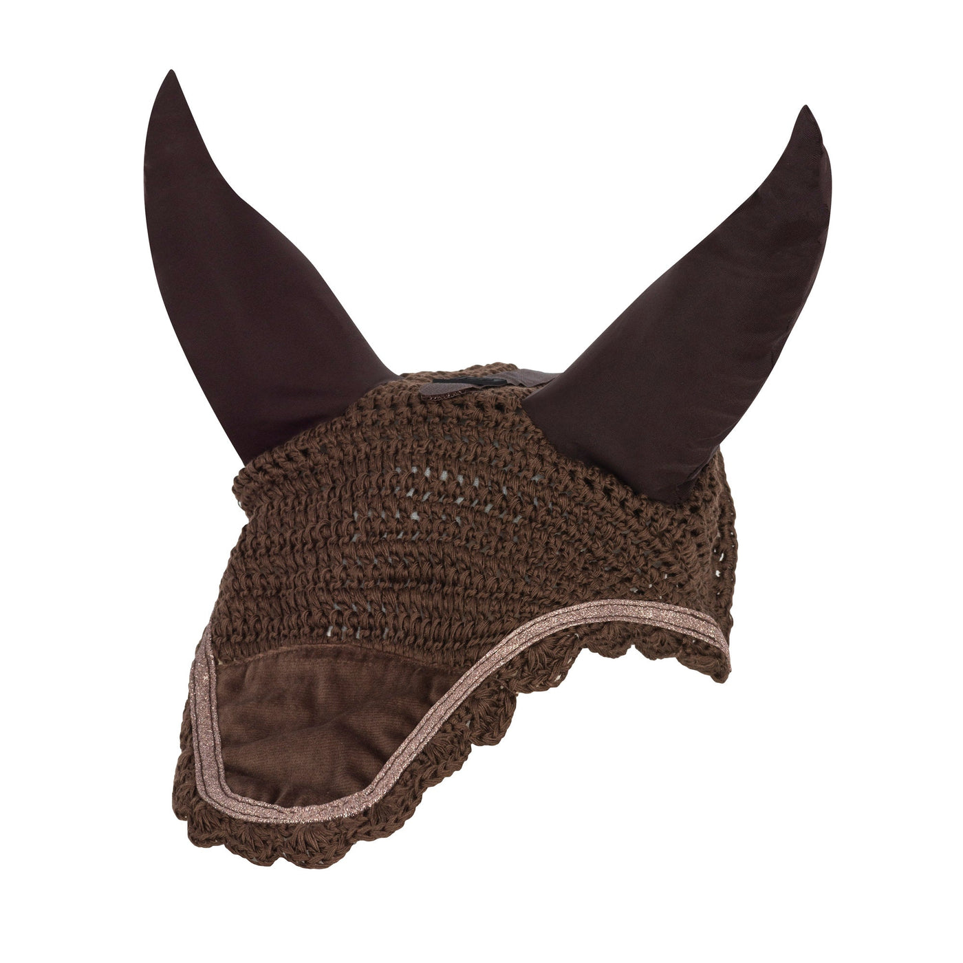 Brown Competition SecuraStrap™© Ears - Horzehoods5056725003104