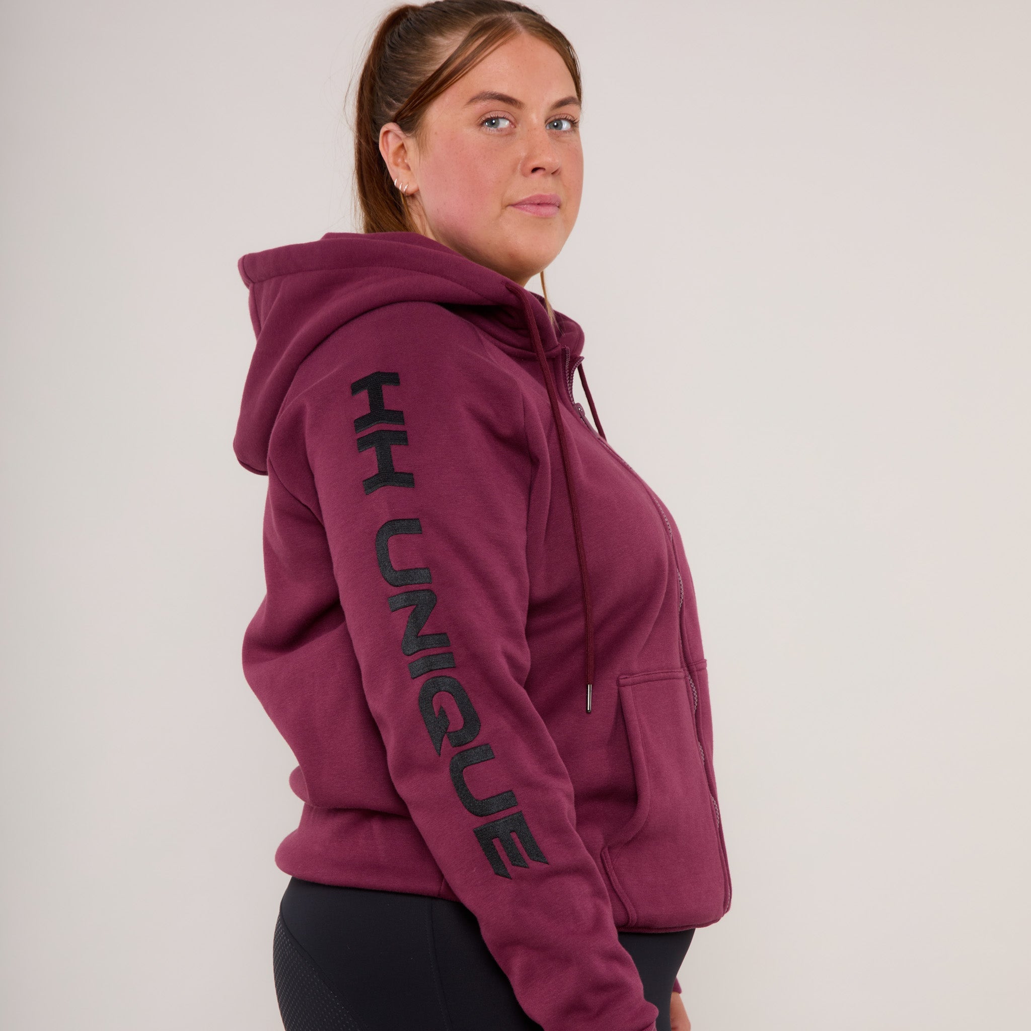 Burgundy 4Seasons Zipped Hoodie - Horzehoods5056725008932