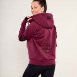 Burgundy 4Seasons Zipped Hoodie - Horzehoods5056725008932