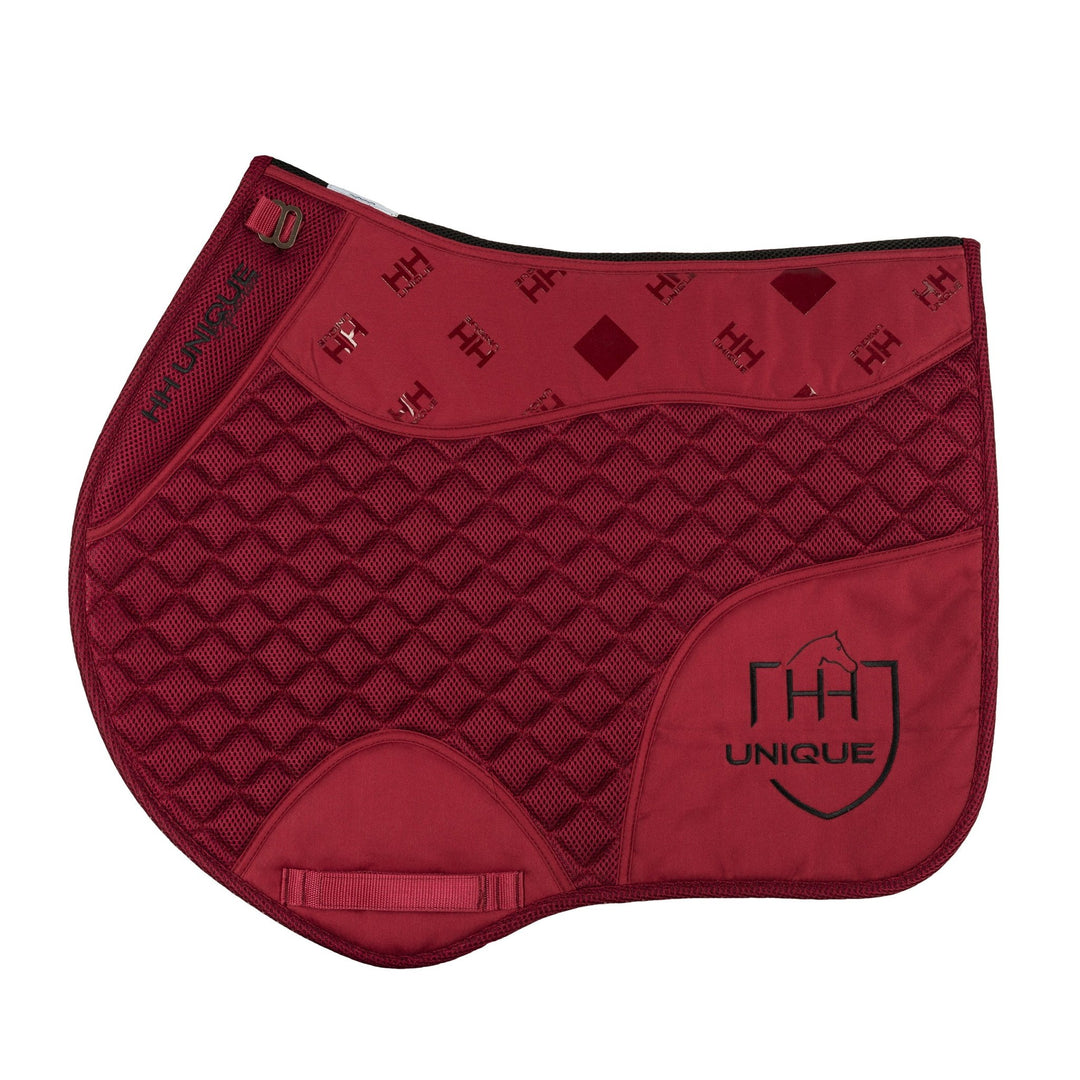 HORZEHOODS® Burgundy Berry AirGel Saddle Pad – Perfect Fit for Jump and GP Saddles