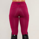 Burgundy Berry Heavyweight Performance Leggings - Horzehoods5056725007898