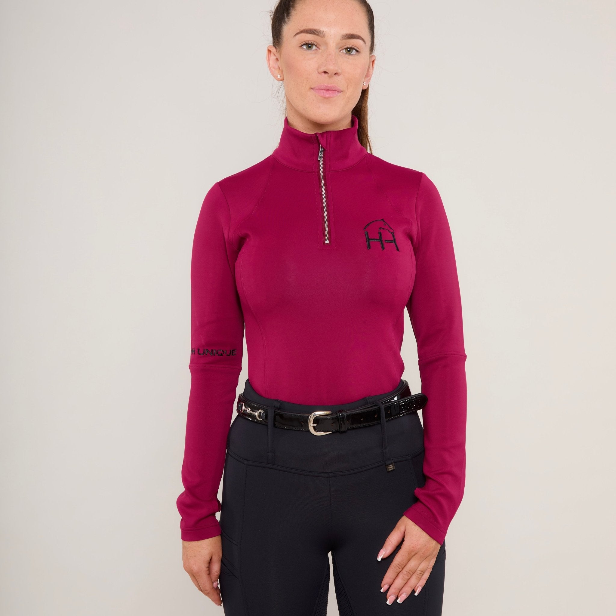 Burgundy Berry Thermo Base Layer - Horzehoods5056725008611