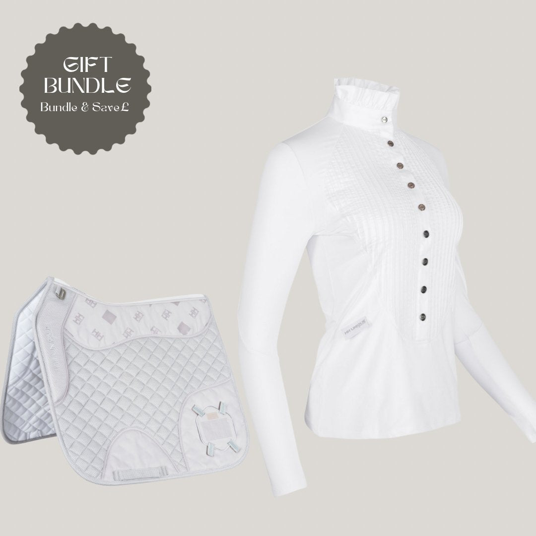 Competition Dressage Set White & Grey (Bundle & Save) - Horzehoods