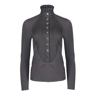 Dark Grey Long Sleeve Tudor Shirt - Horzehoods5056725003180