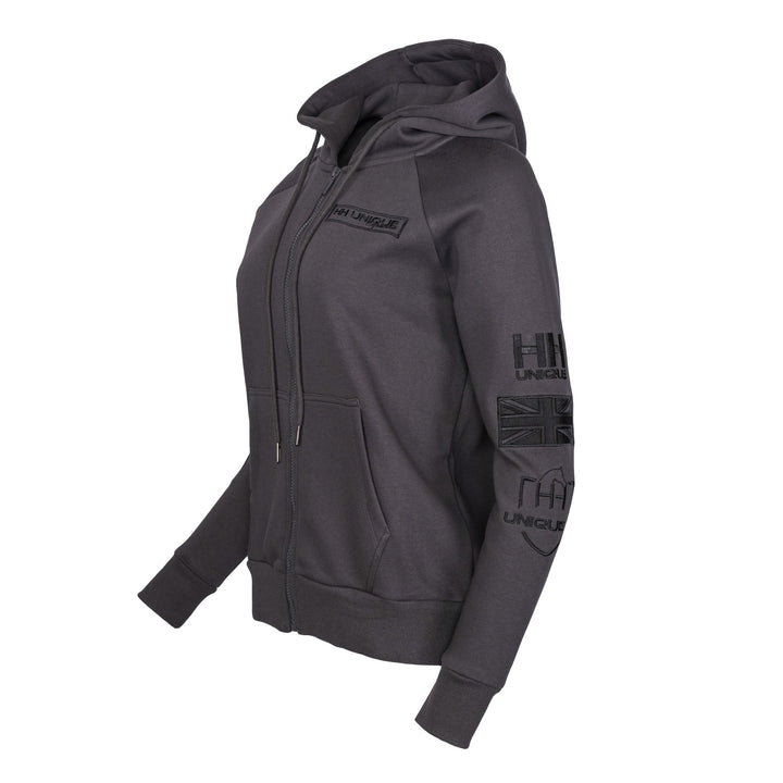 Dark Grey ZipUp Performance Hoodie - Horzehoods5056725003760