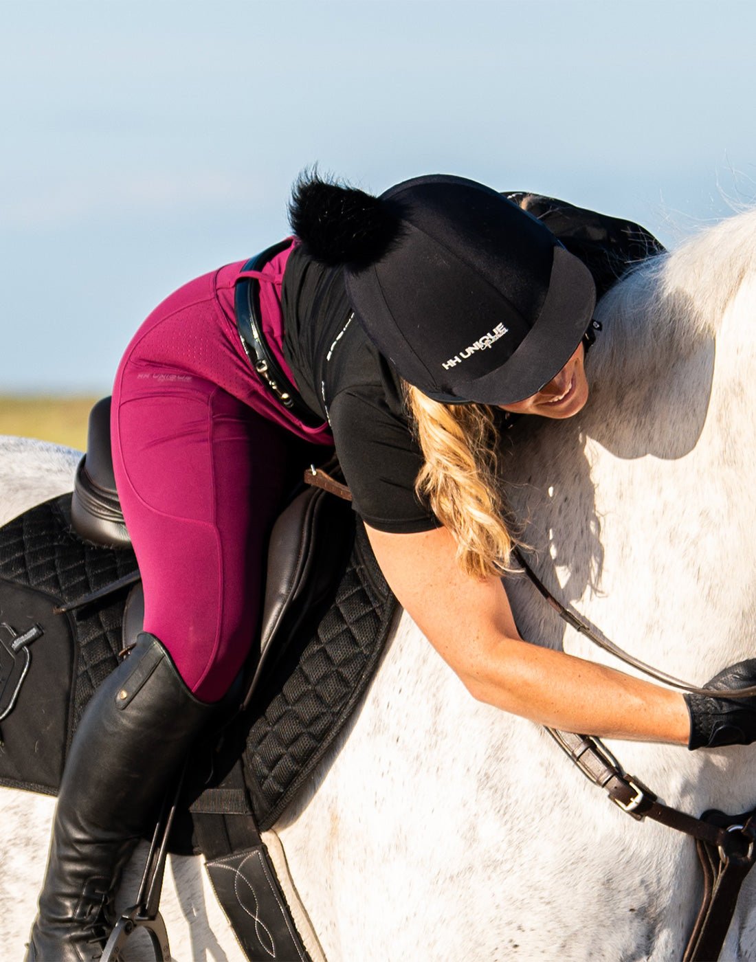 (flawed) Black HH Unique Hat Silk (Read Description) - Horzehoods5056725005375