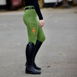 Green Orange Heavyweight Performance Leggings - Horzehoods5056725008055