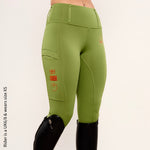 Green Orange Heavyweight Performance Leggings - Horzehoods5056725008055