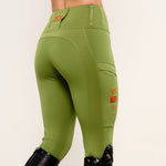 Green Orange Heavyweight Performance Leggings - Horzehoods5056725008055