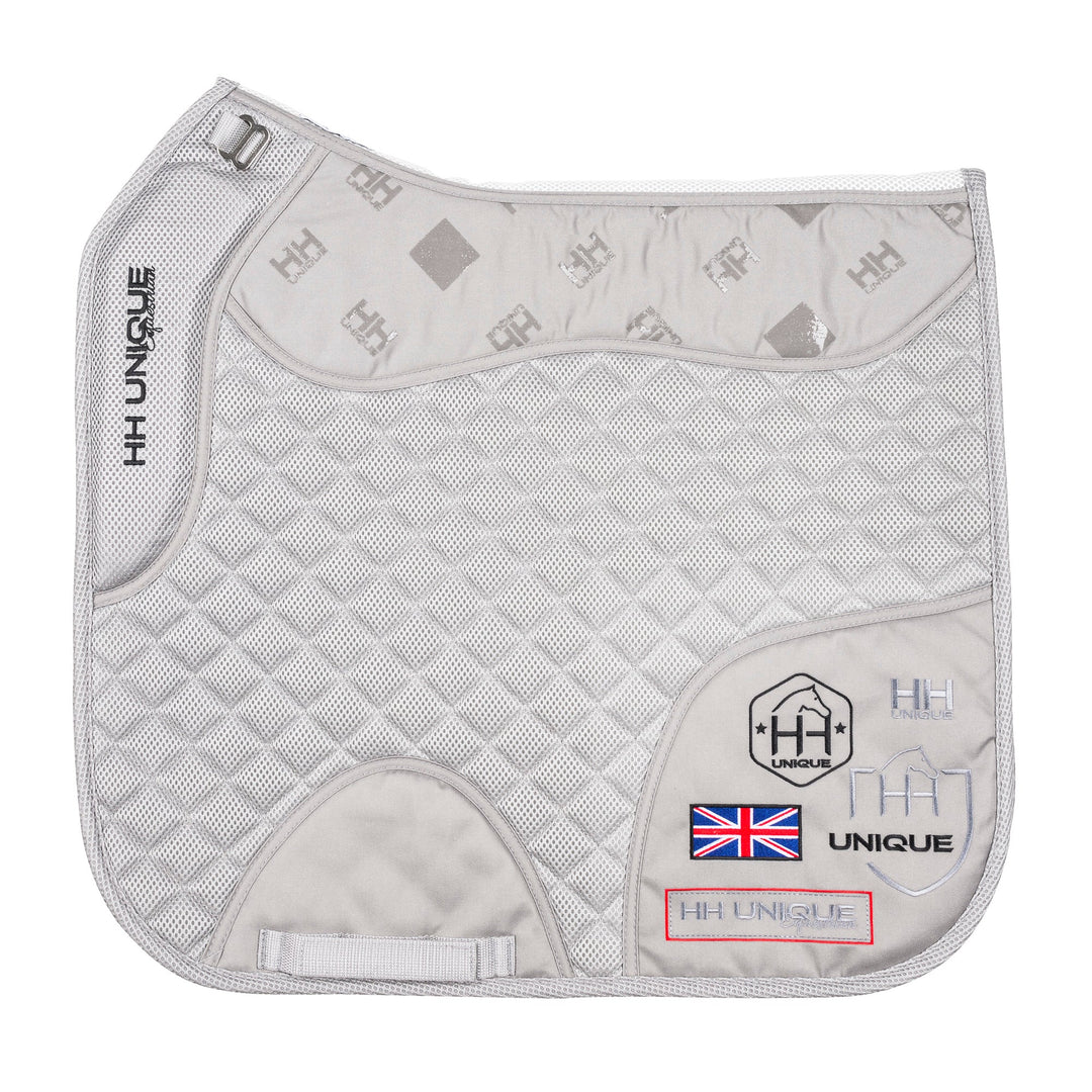 Grey FlexiTabz™️ 4D Gel Grip Performance Pad Dressage - Horzehoods5060521424728