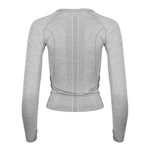 Grey Long Sleeve Vest Top - Horzehoods5056725001483