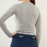 Grey Long Sleeve Vest Top - Horzehoods5056725001483