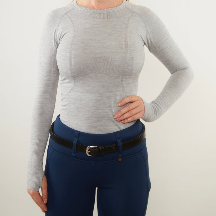 Grey Long Sleeve Vest Top - Horzehoods5056725001483