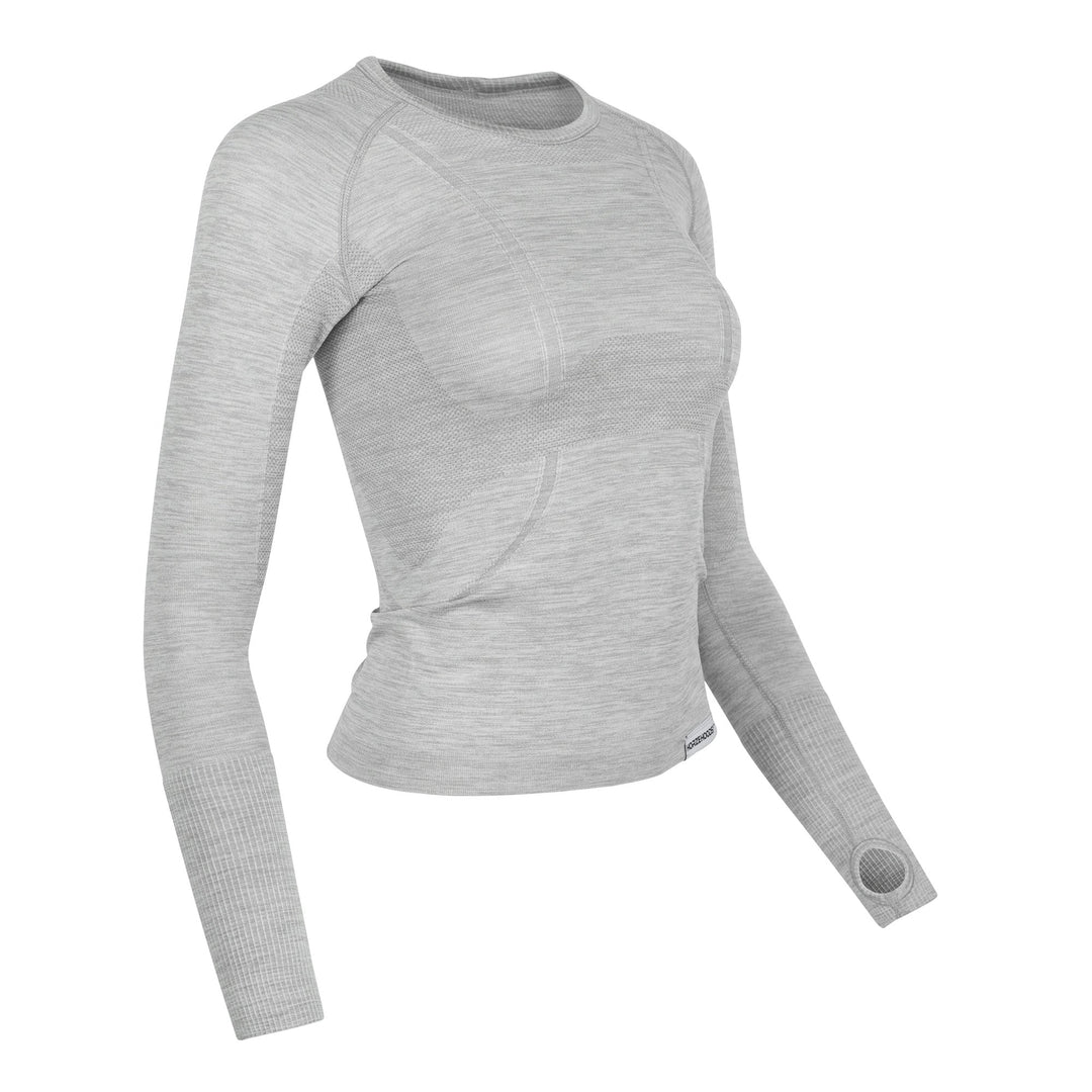 Grey Long Sleeve Vest Top - Horzehoods5056725001483