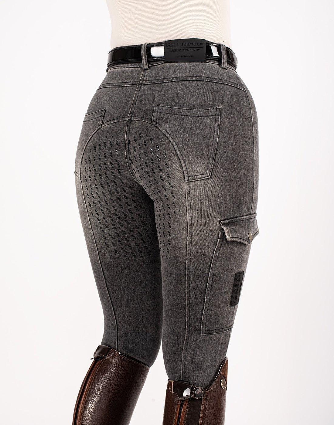 HORZEHOODS® Acid Grey Demi Denim Jeggings - Horzehoods5060521421253