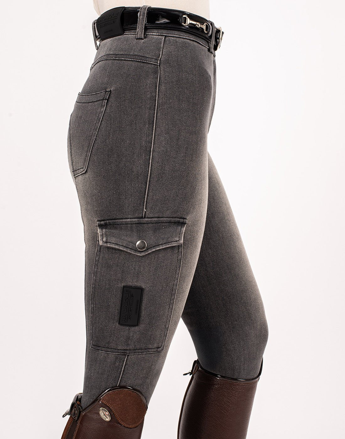 HORZEHOODS® Acid Grey Demi Denim Jeggings - Horzehoods5060521421253