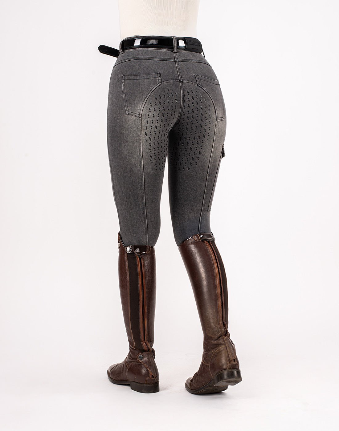 HORZEHOODS® Acid Grey Demi Denim Jeggings - Horzehoods5060521421253