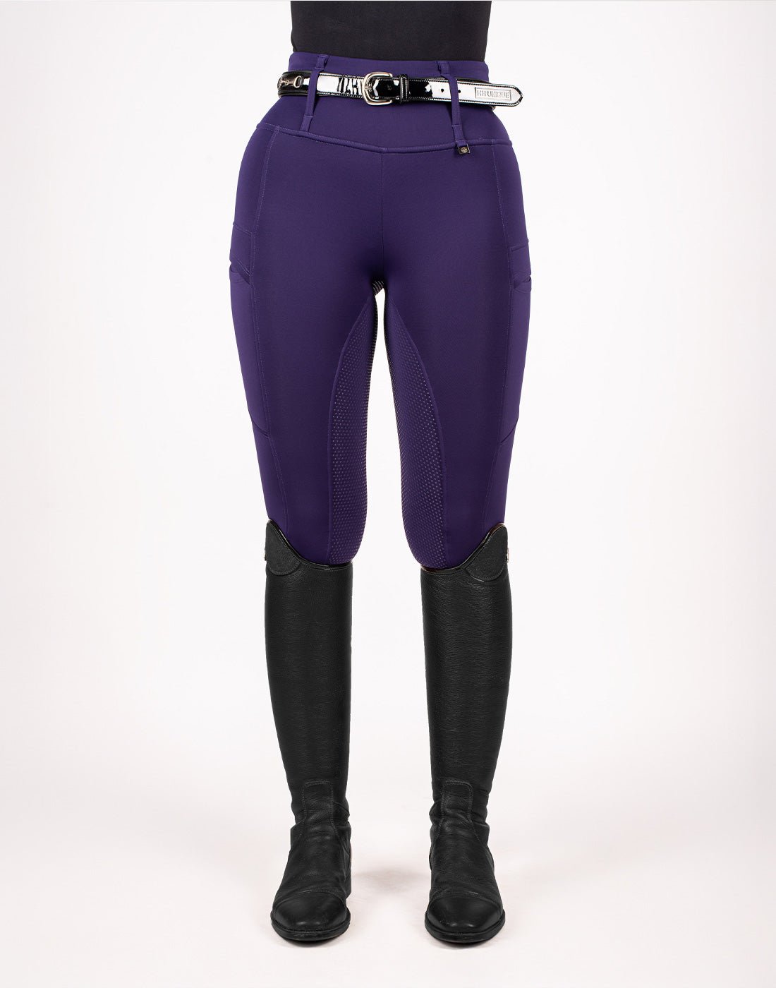 HORZEHOODS® All INK Purple Luxe Quick Dry ContraFlex Leggings - Horzehoods5056725008444