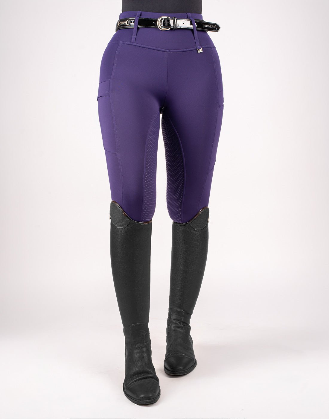 HORZEHOODS® All INK Purple Luxe Quick Dry ContraFlex Leggings - Horzehoods5056725008444