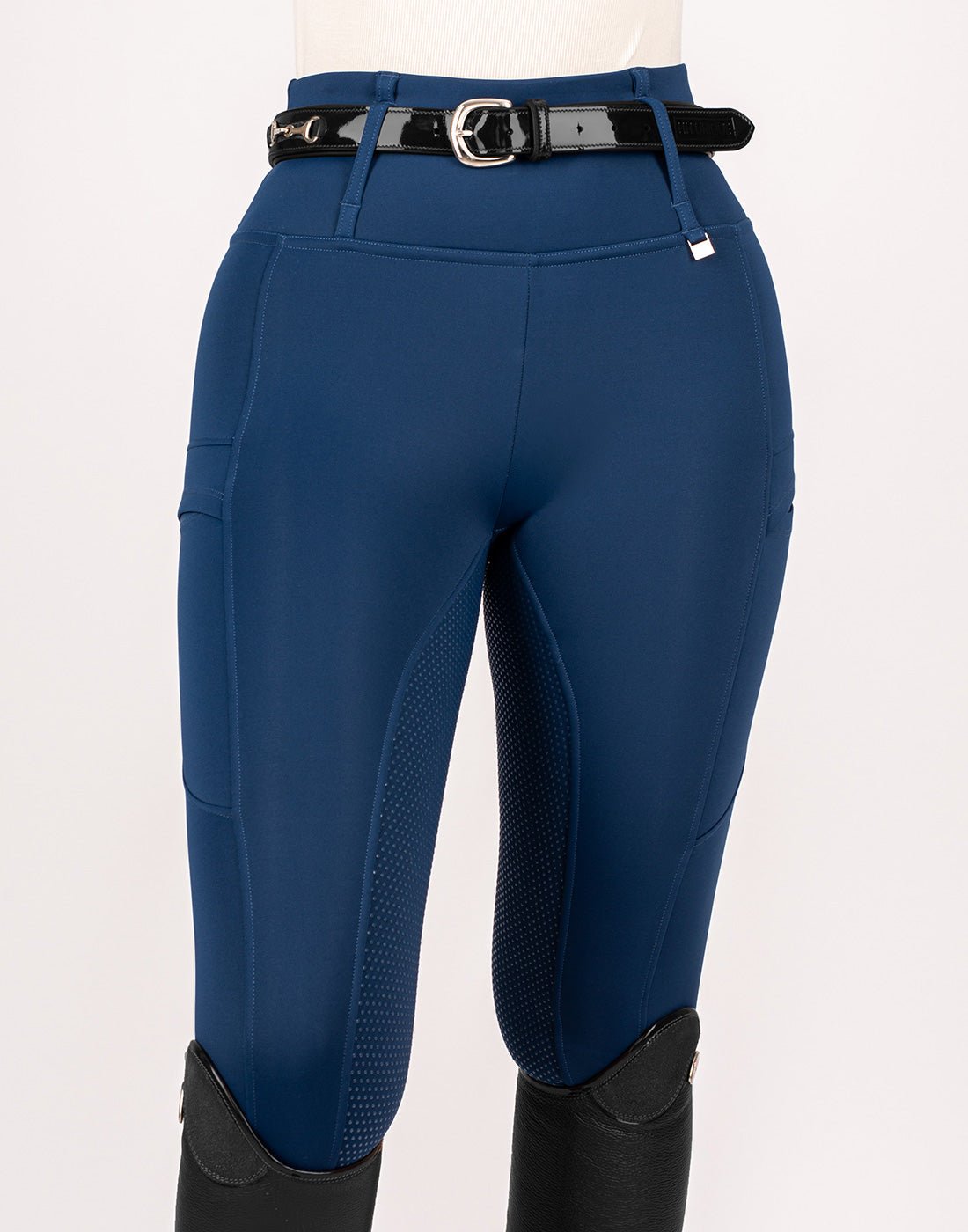 HORZEHOODS® All Navy Luxe Quick Dry ContraFlex Leggings - Horzehoods5056725007317