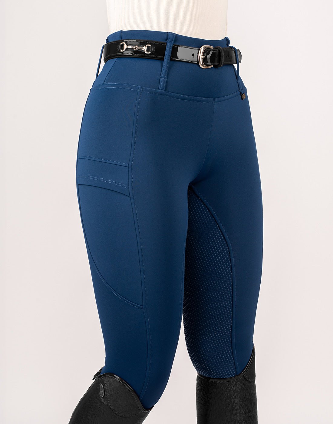 HORZEHOODS® All Navy Luxe Quick Dry ContraFlex Leggings - Horzehoods5056725007317