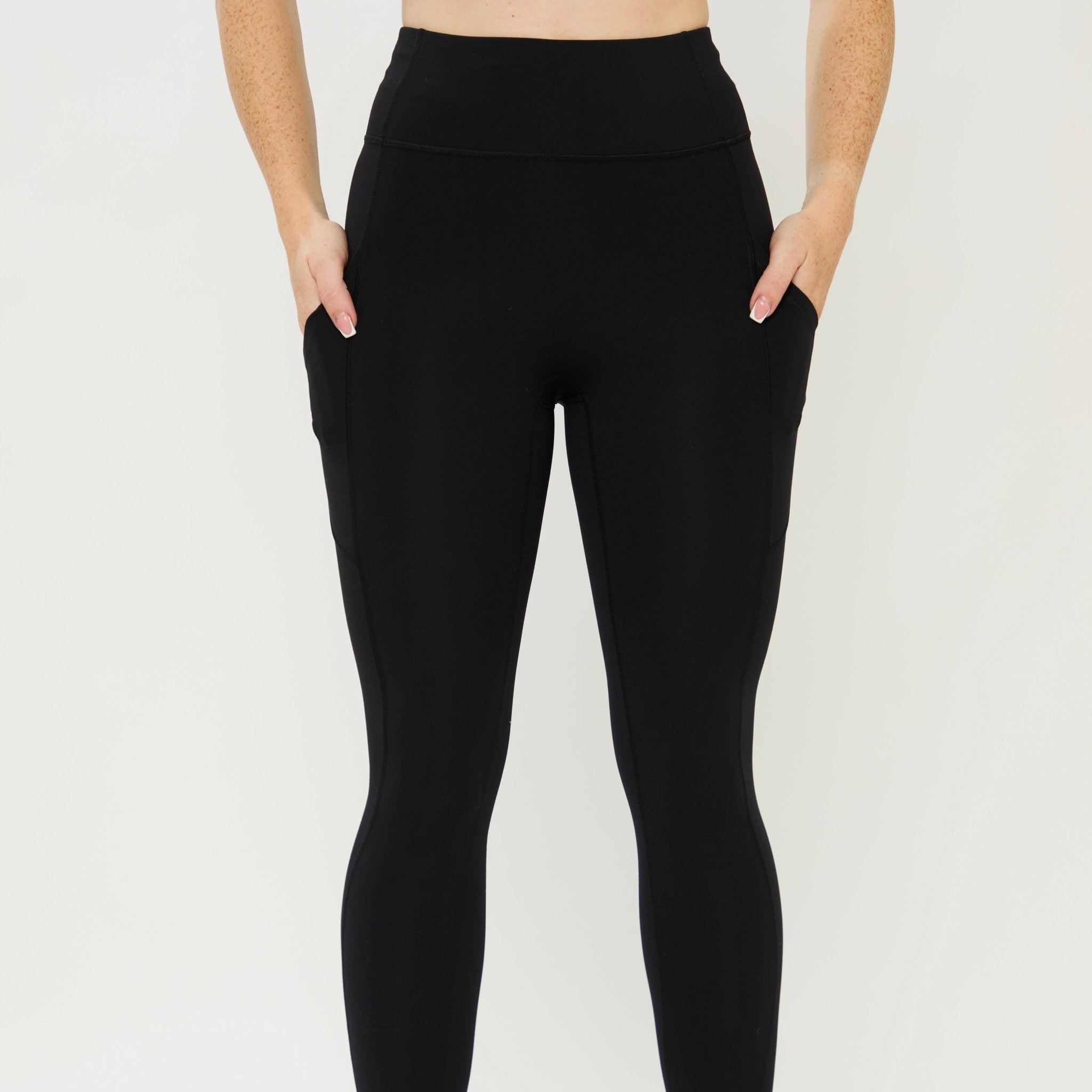 HORZEHOODS® Black Basicz Range Non Riding Comfort Leggings - Horzehoods5056725022846