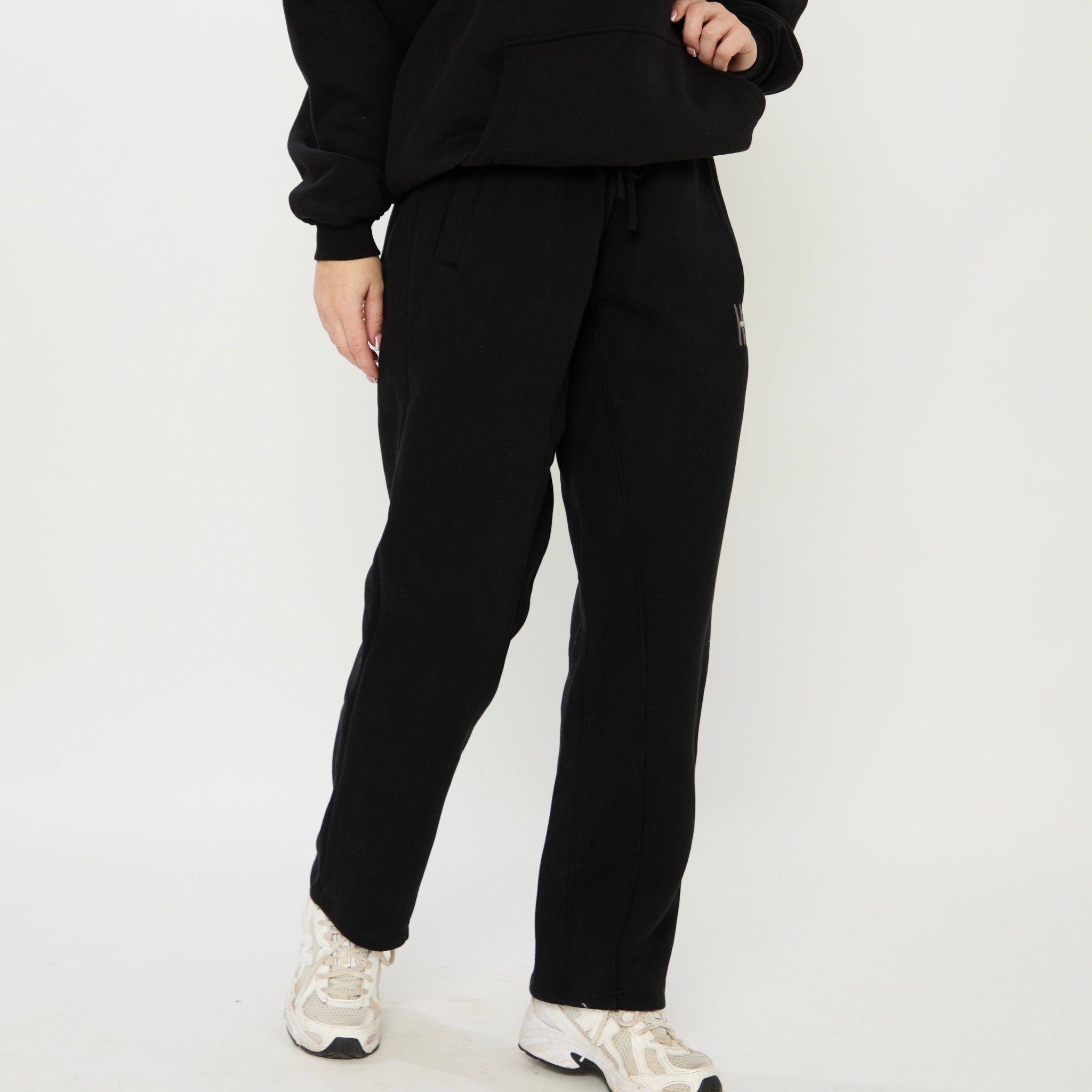 HORZEHOODS® Black Basicz Relaxed Jersey Joggers - Horzehoods5056725021276