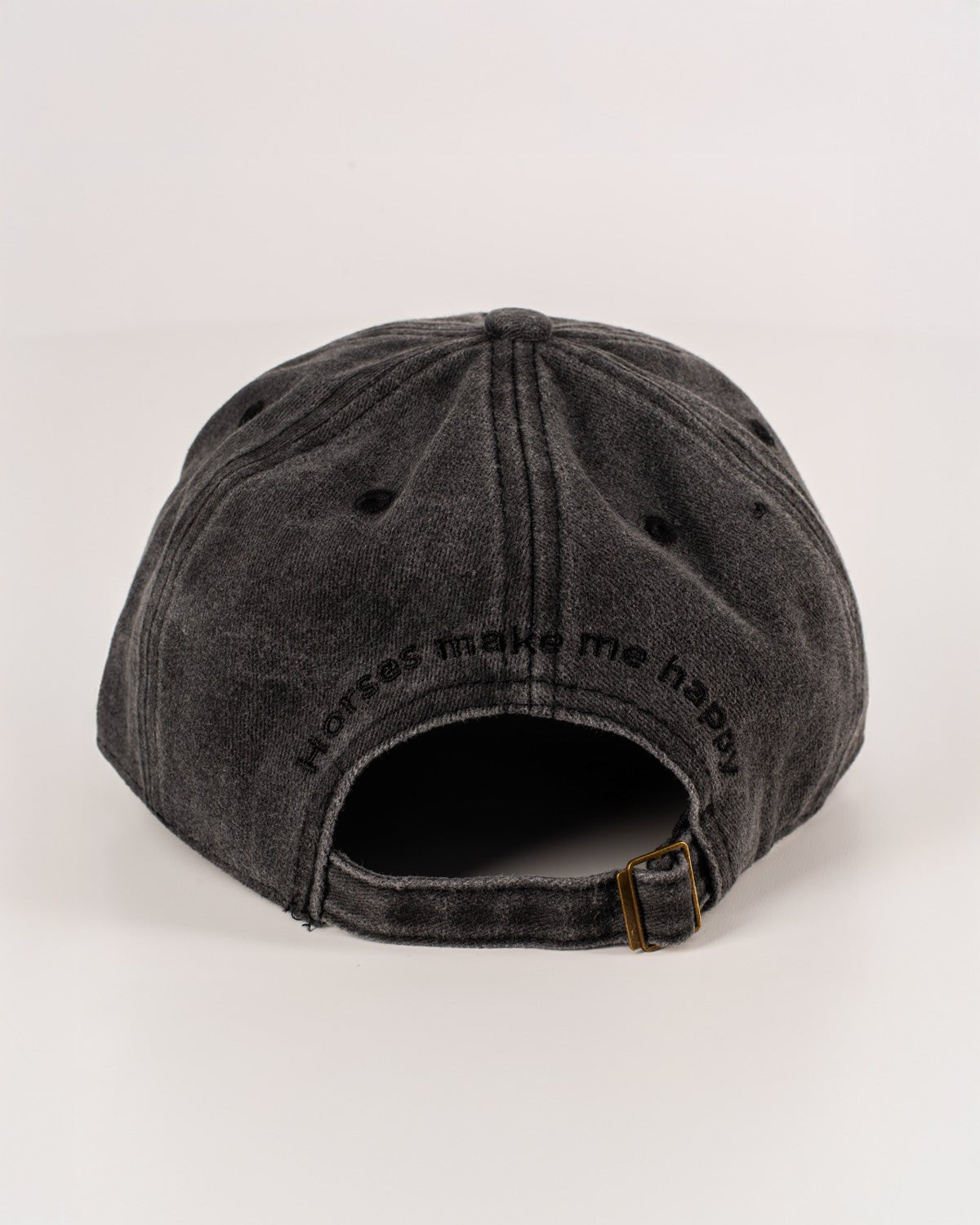 HORZEHOODS® Black Horses make me Happy Cap - Horzehoods5056725028138