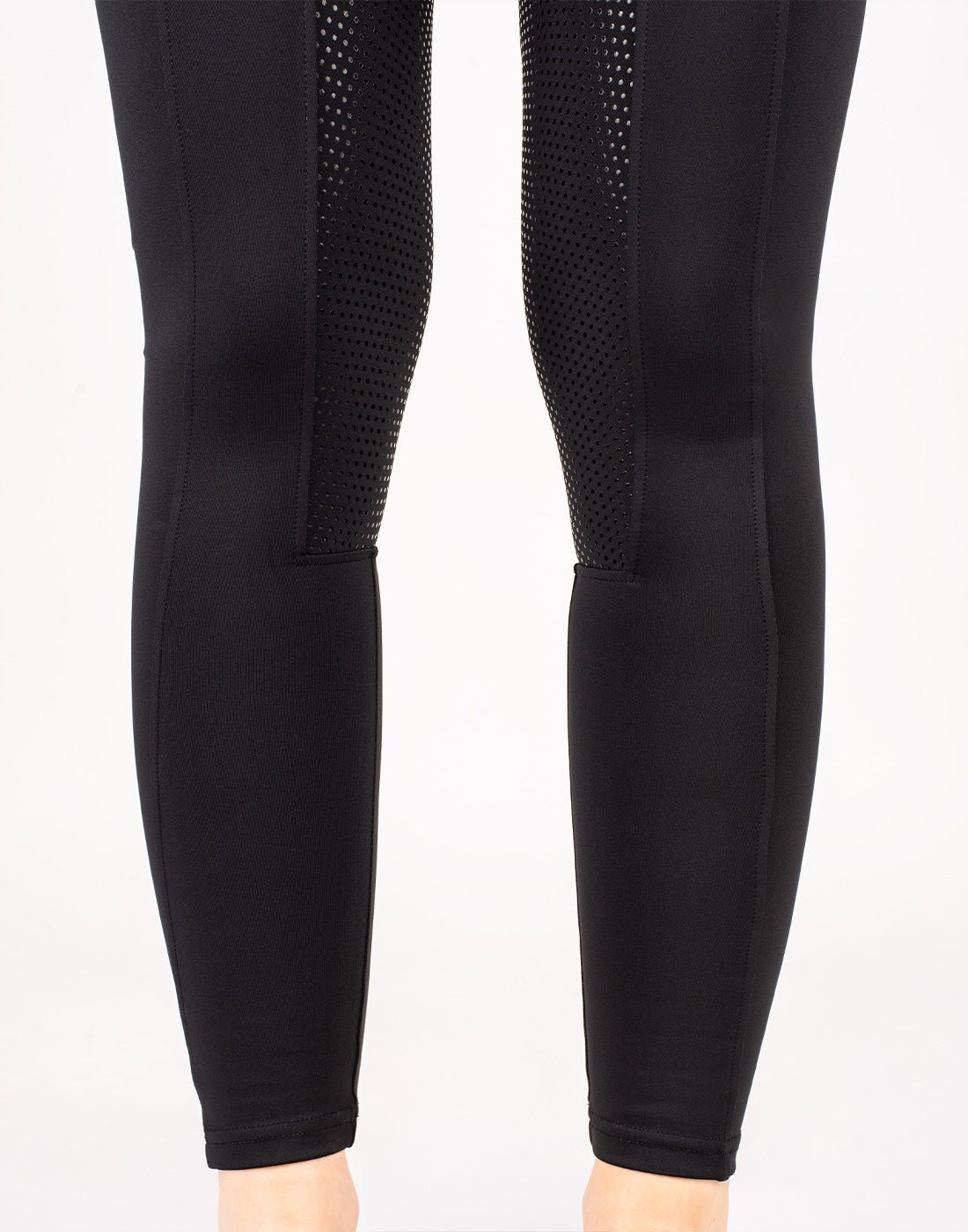 HORZEHOODS® Black Luxe Quick Dry Equestrian Riding Leggings - Horzehoods5060521420898