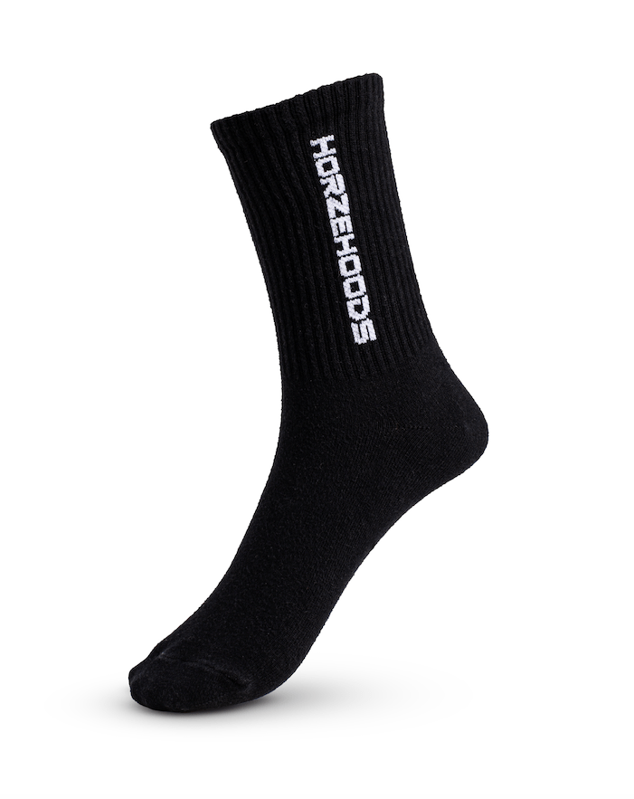 HORZEHOODS® Black Performance Crew Socks - Horzehoods5056725001339