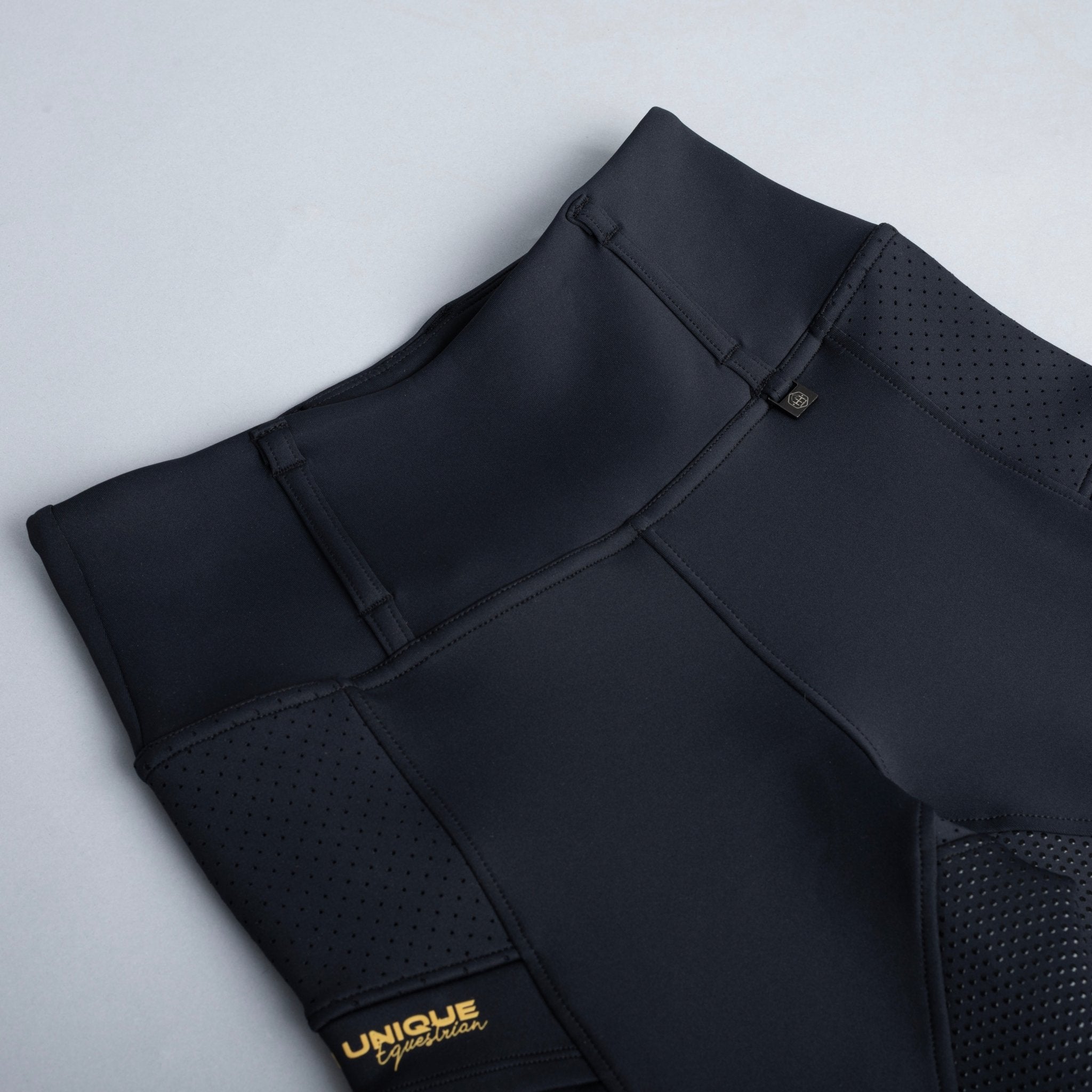 HORZEHOODS® Black V - Seam Thermo Riding Leggings - Horzehoods5056725019389