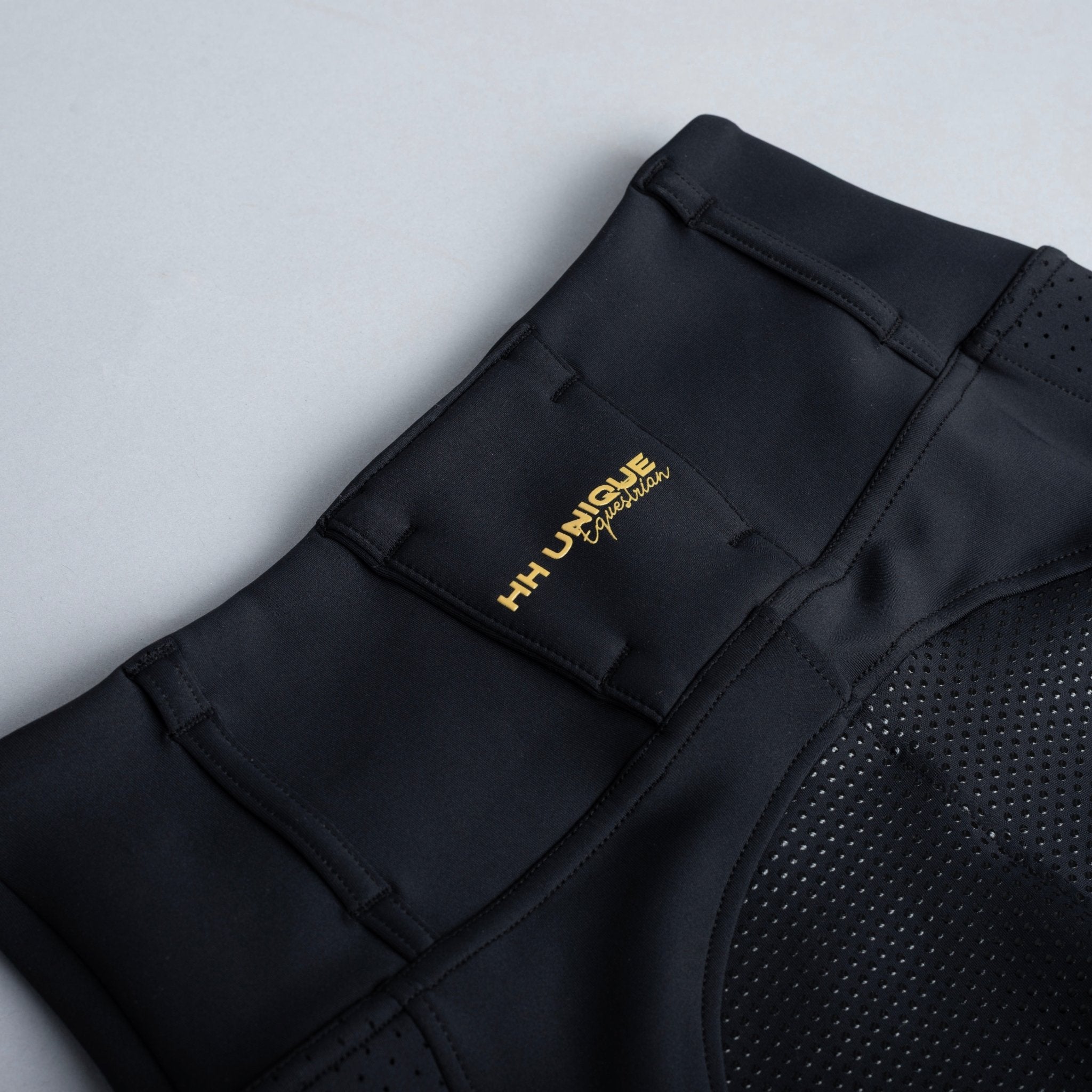 HORZEHOODS® Black V - Seam Thermo Riding Leggings - Horzehoods5056725019389