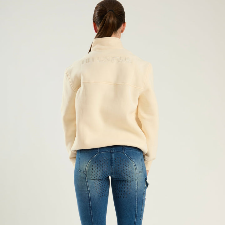 HORZEHOODS® Cream Dream Quarter - Zip Sweater Top - Horzehoods5056725013998