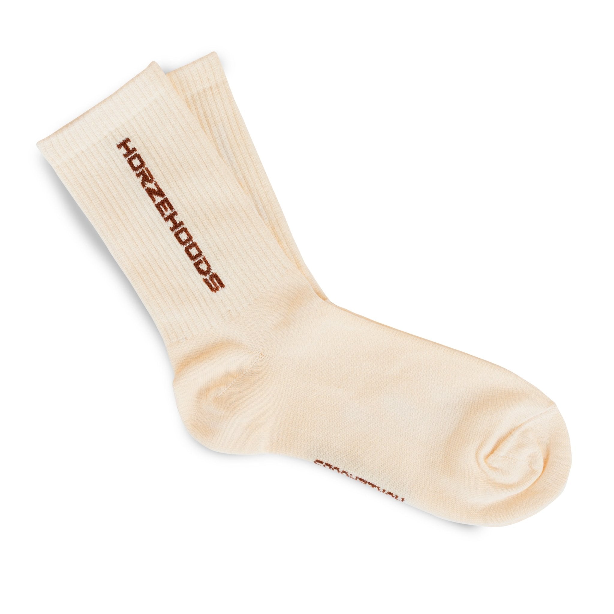 HORZEHOODS® Cream Performance Crew Socks - Horzehoods