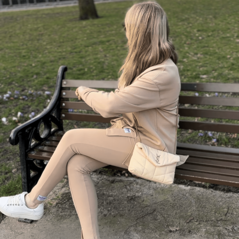 HORZEHOODS® Deluxe Beige Casual Leggings - Horzehoods5056725014551