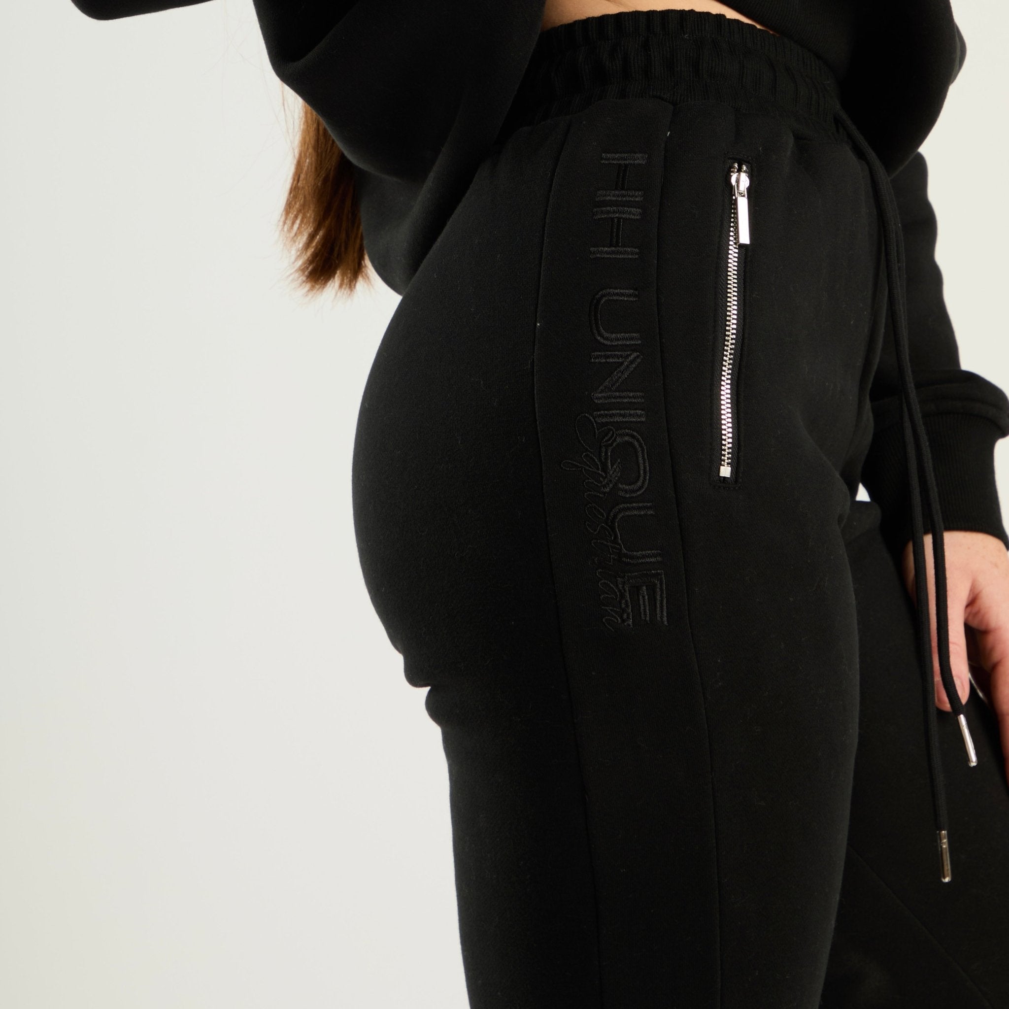 HORZEHOODS® Dream Tracksuit Black Joggers - Zip Pockets - Horzehoods5056725014872