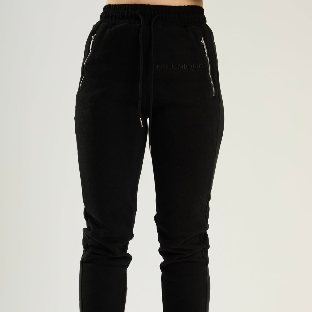 HORZEHOODS® Dream Tracksuit Black Joggers - Zip Pockets - Horzehoods5056725014872
