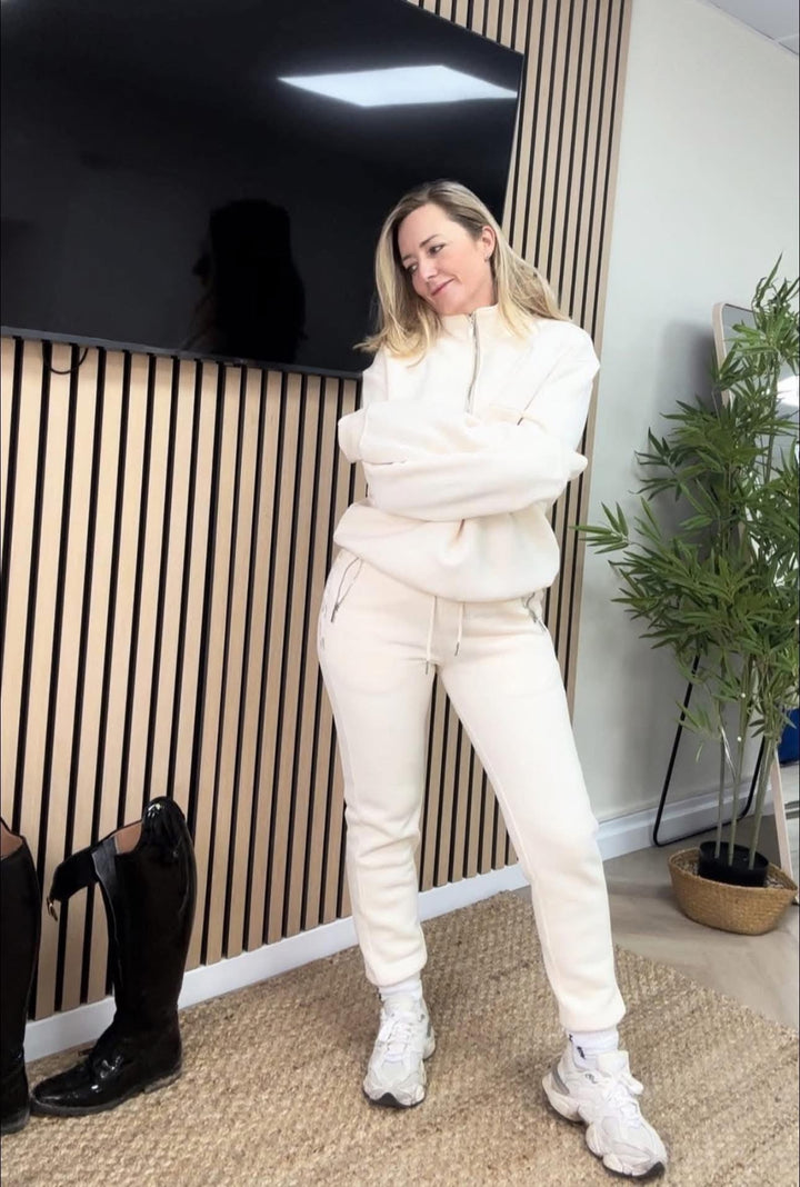 HORZEHOODS® Dream Tracksuit Cream Joggers - Horzehoods5056725014711