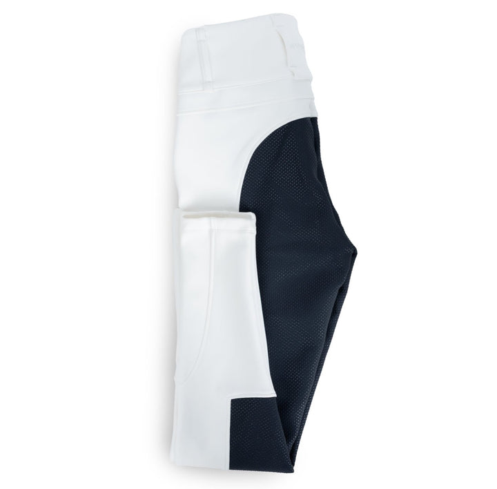 HORZEHOODS® DreamSculpt White & Navy Seat Breeches - Horzehoods5056725015275